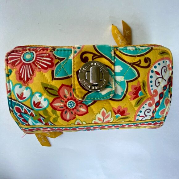 Vera Bradley Floral Quilted Wallet Clutch - Picture 6 of 6
